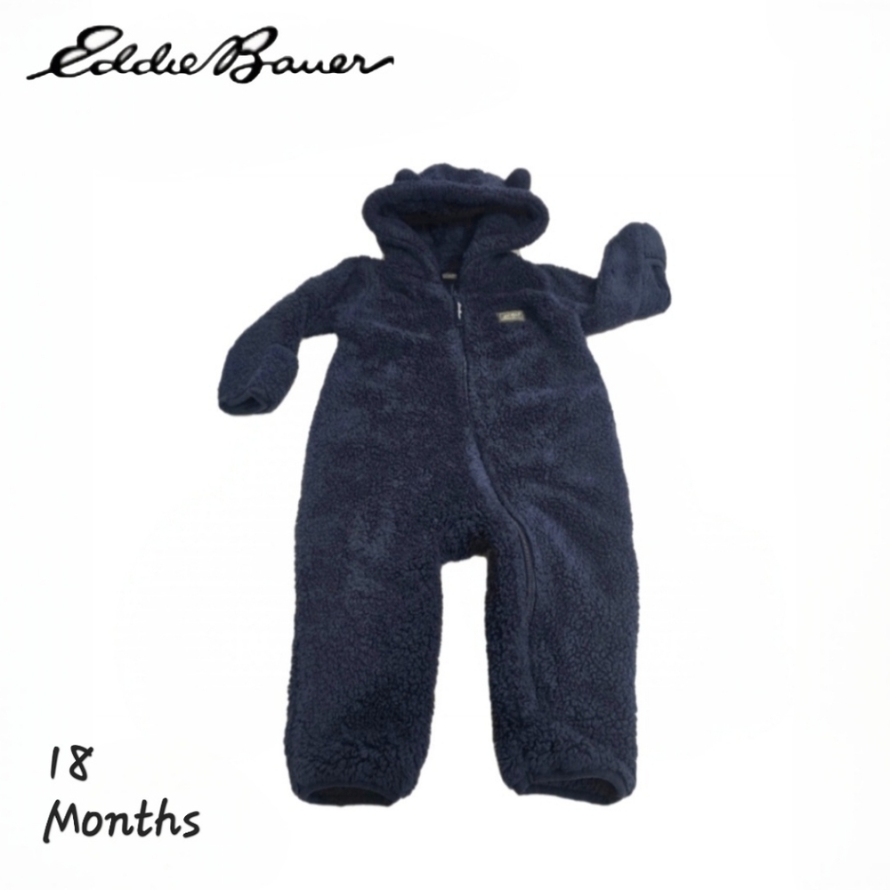 Eddie Bauer Fleece Warm & Cozy Coverall - SIZE 18M
